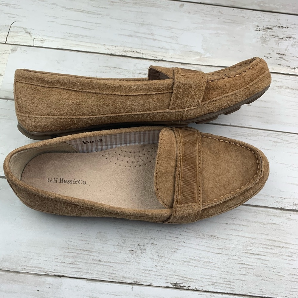 G.H. Bass & Co. Becky Brown Suede Loafers